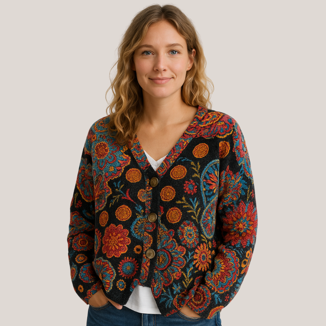 Aurora™ | Farverig Behagelig Striktrøje